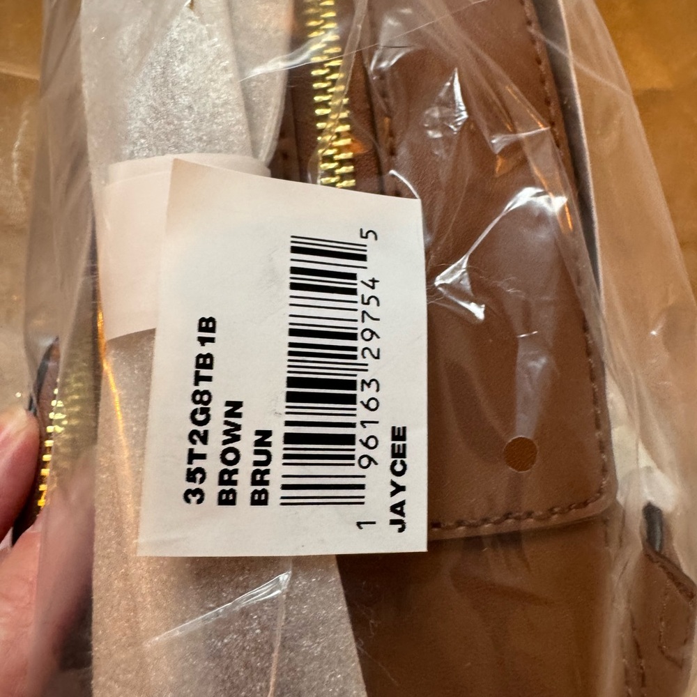 NWT Michael Kors Mini Convertible Brown Signature Backpack - Picture 6 of 8